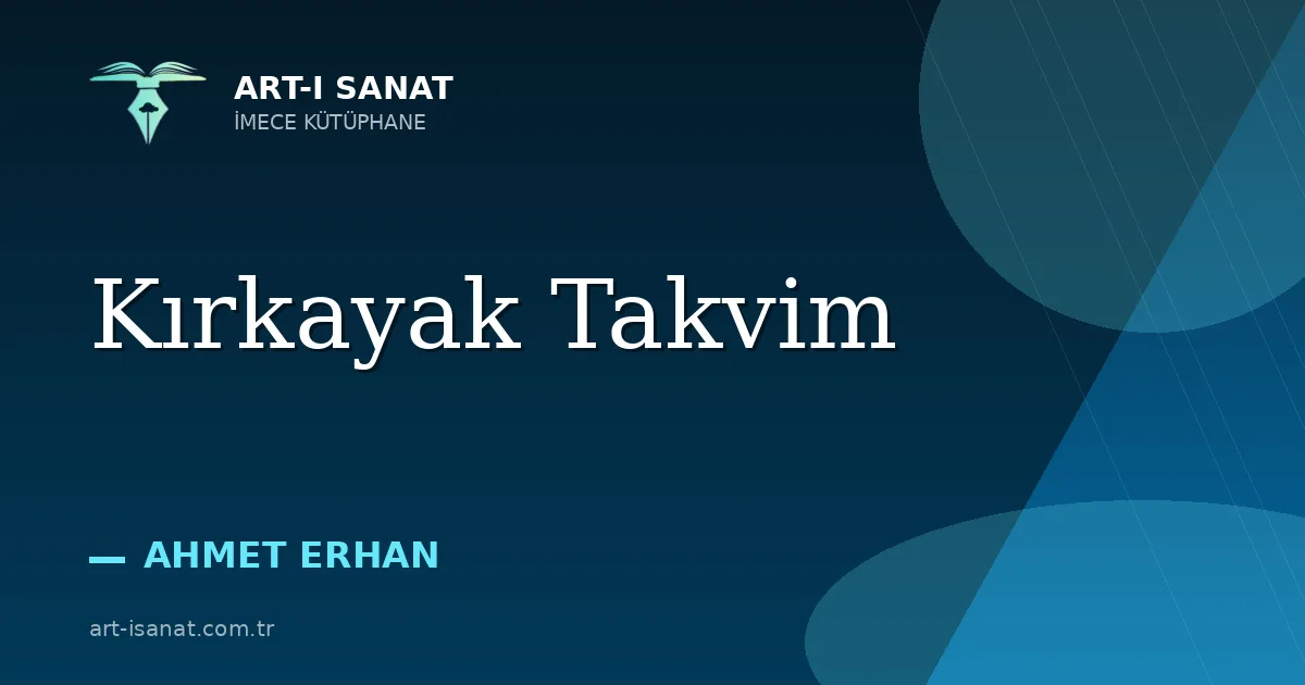 Kırkayak Takvim