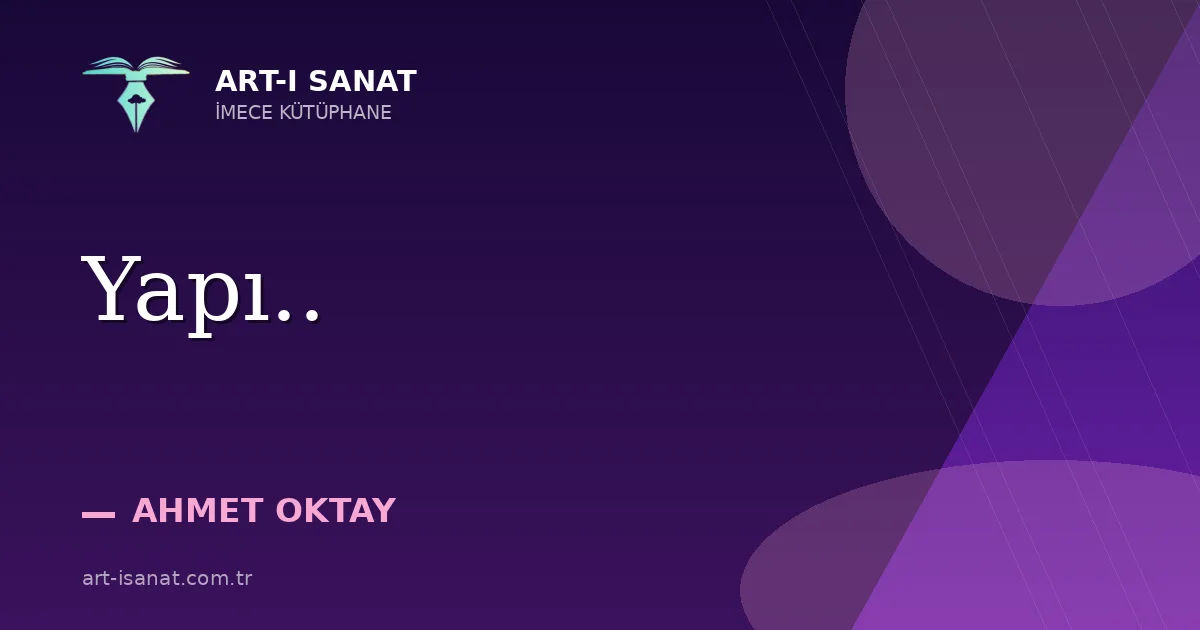 Yapı..