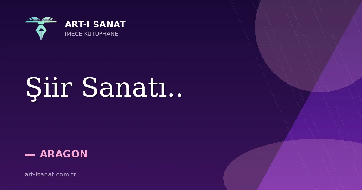 Şiir Sanatı..