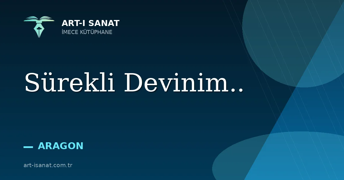Sürekli Devinim..