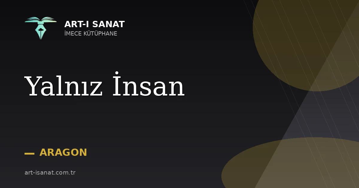 Yalnız İnsan
