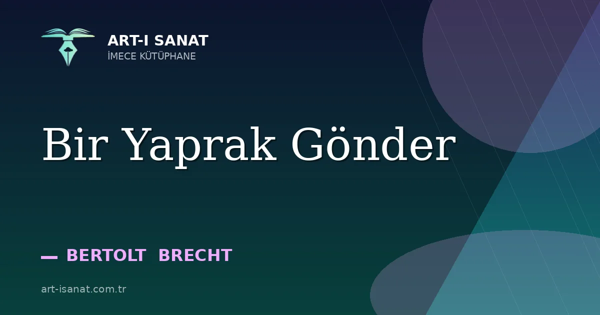 Bir Yaprak Gönder