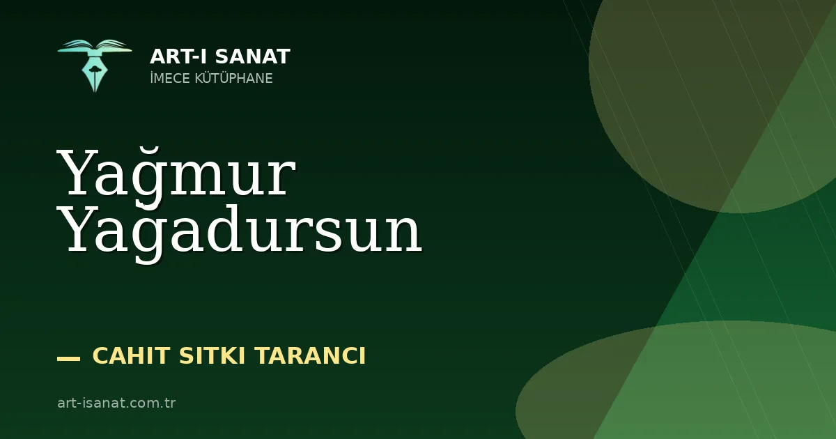 Yağmur Yağadursun