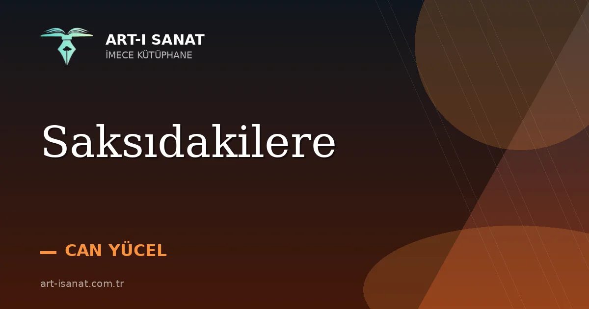 Saksıdakilere