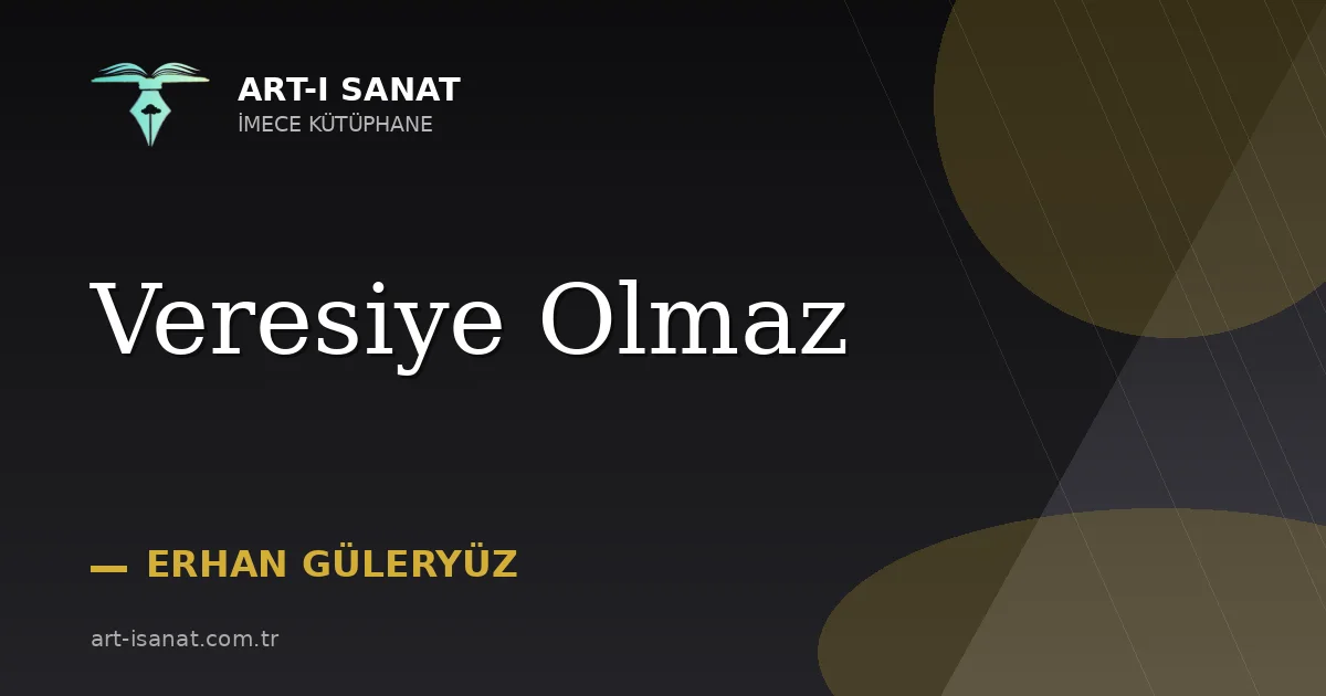 Veresiye Olmaz