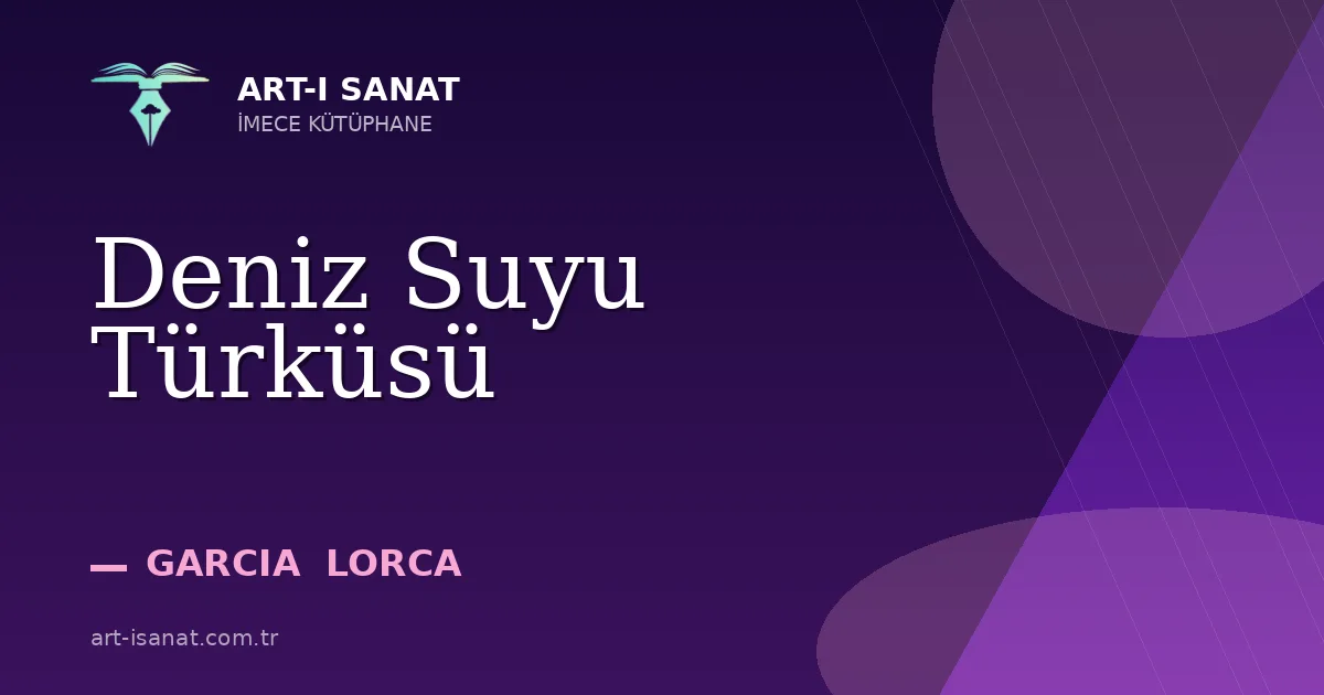 Deniz Suyu Türküsü