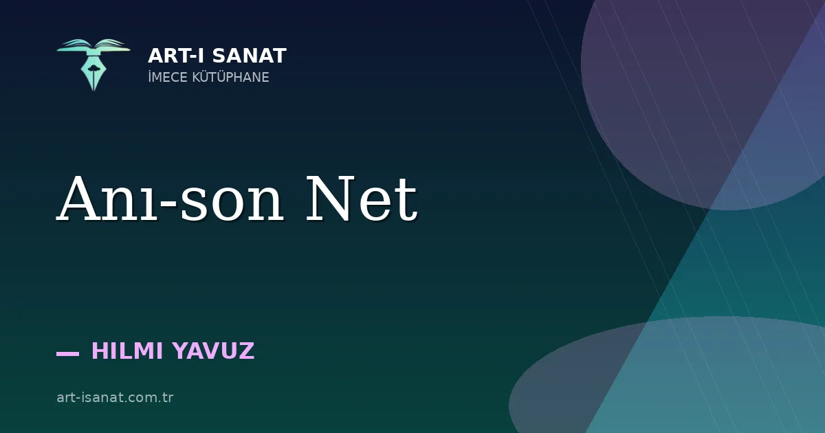 Anı-son Net