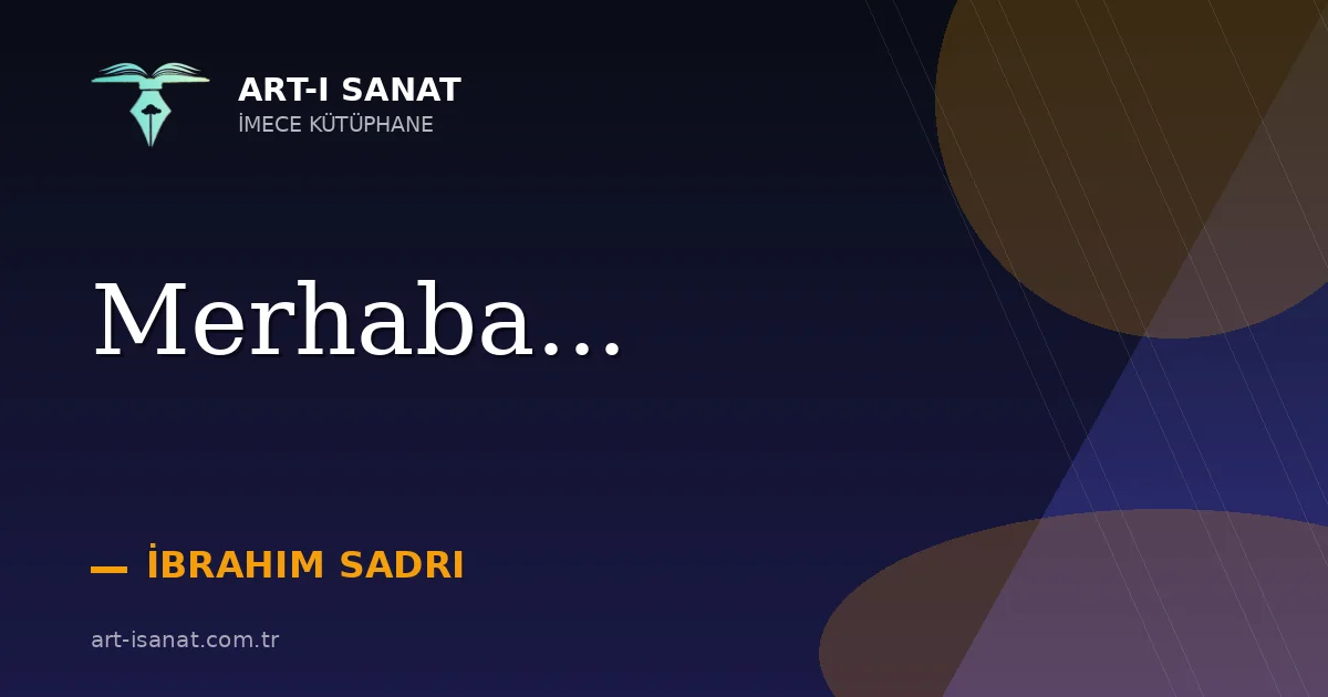 Merhaba...