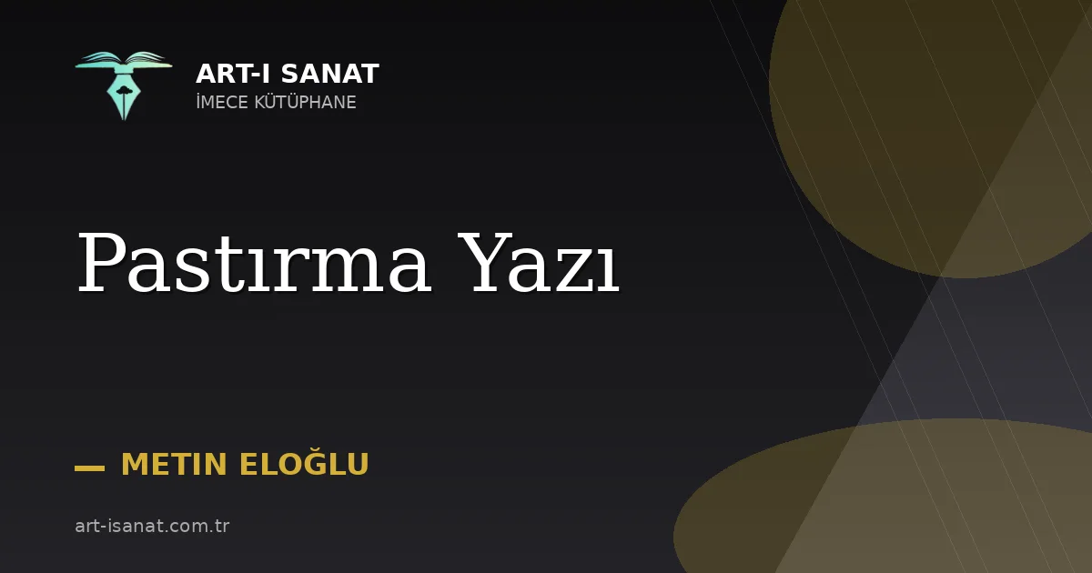 Pastırma Yazı