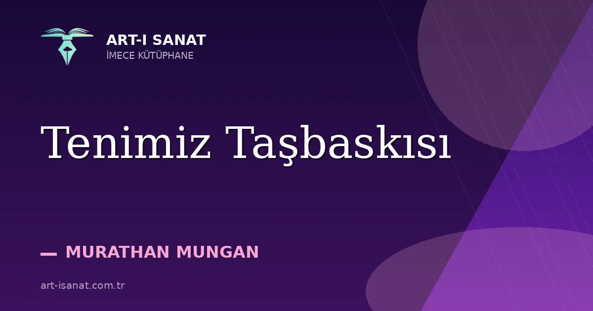 Tenimiz Taşbaskısı