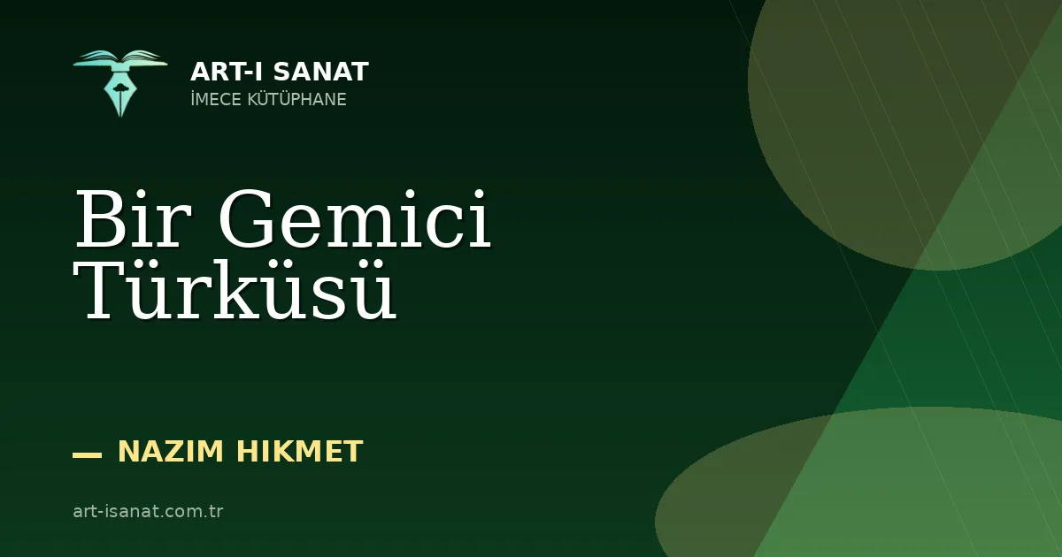 Bir Gemici Türküsü