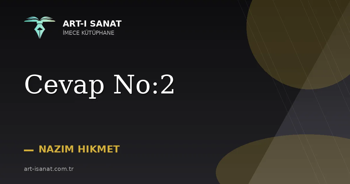 Cevap No:2
