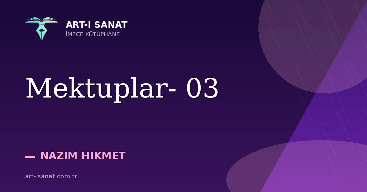 Mektuplar- 03