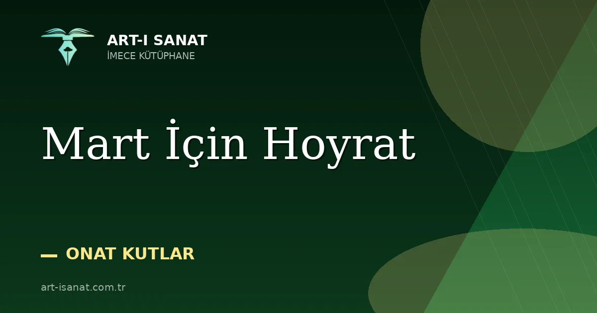 Mart İçin Hoyrat
