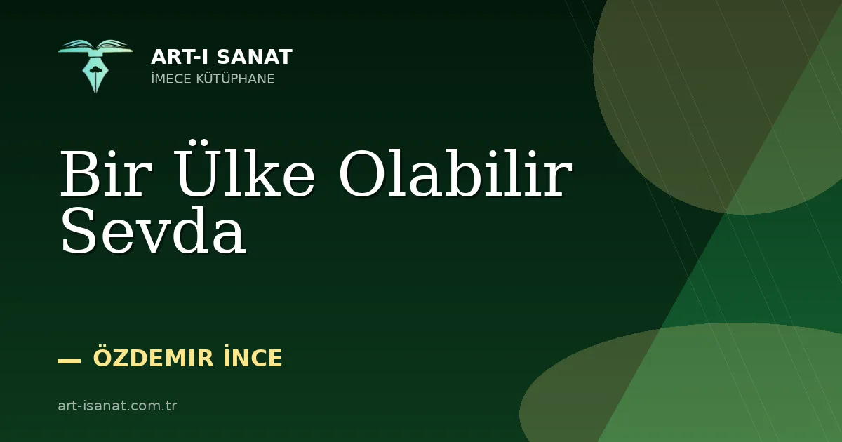 Bir Ülke Olabilir Sevda