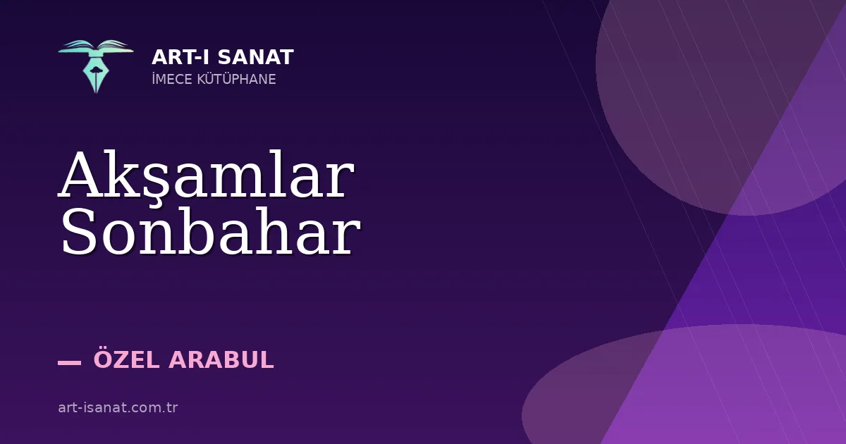 Akşamlar Sonbahar