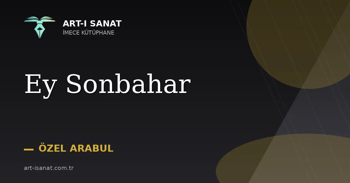 Ey Sonbahar