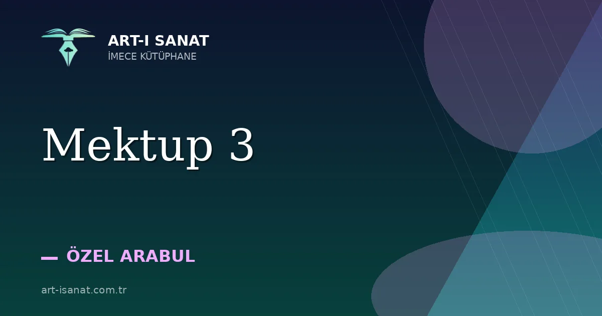 Mektup 3