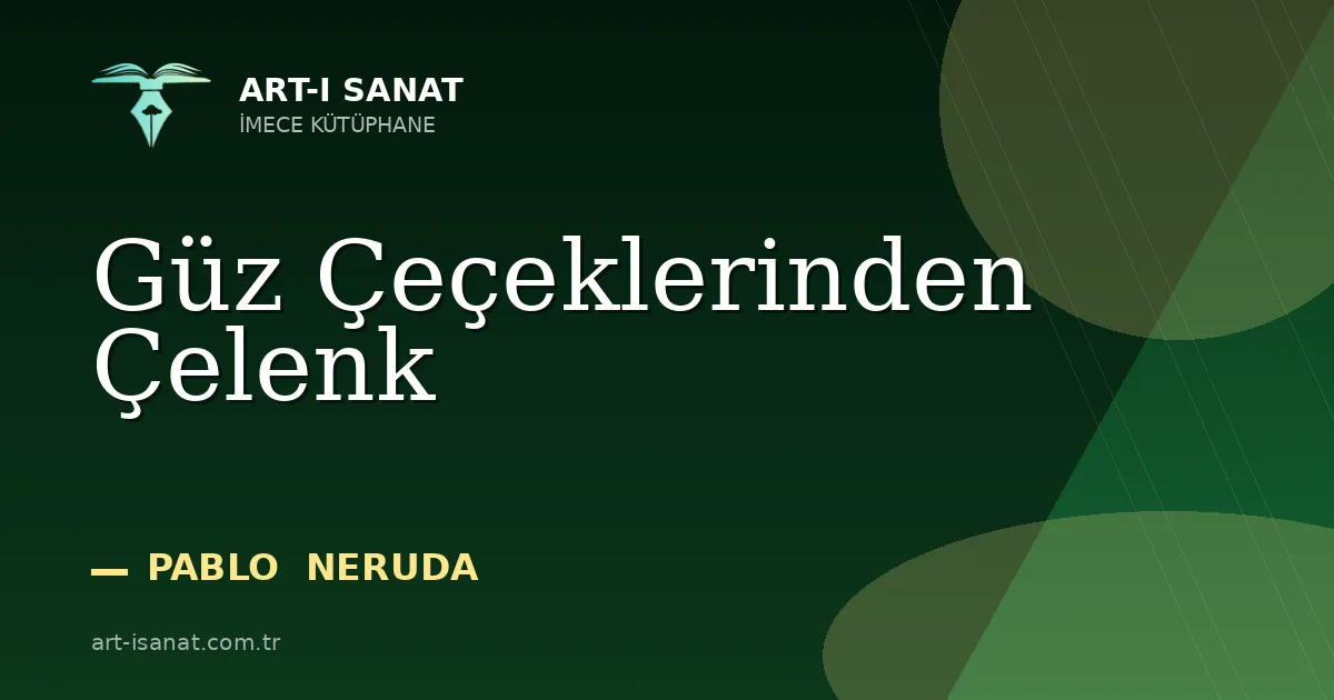 Güz Çeçeklerinden Çelenk