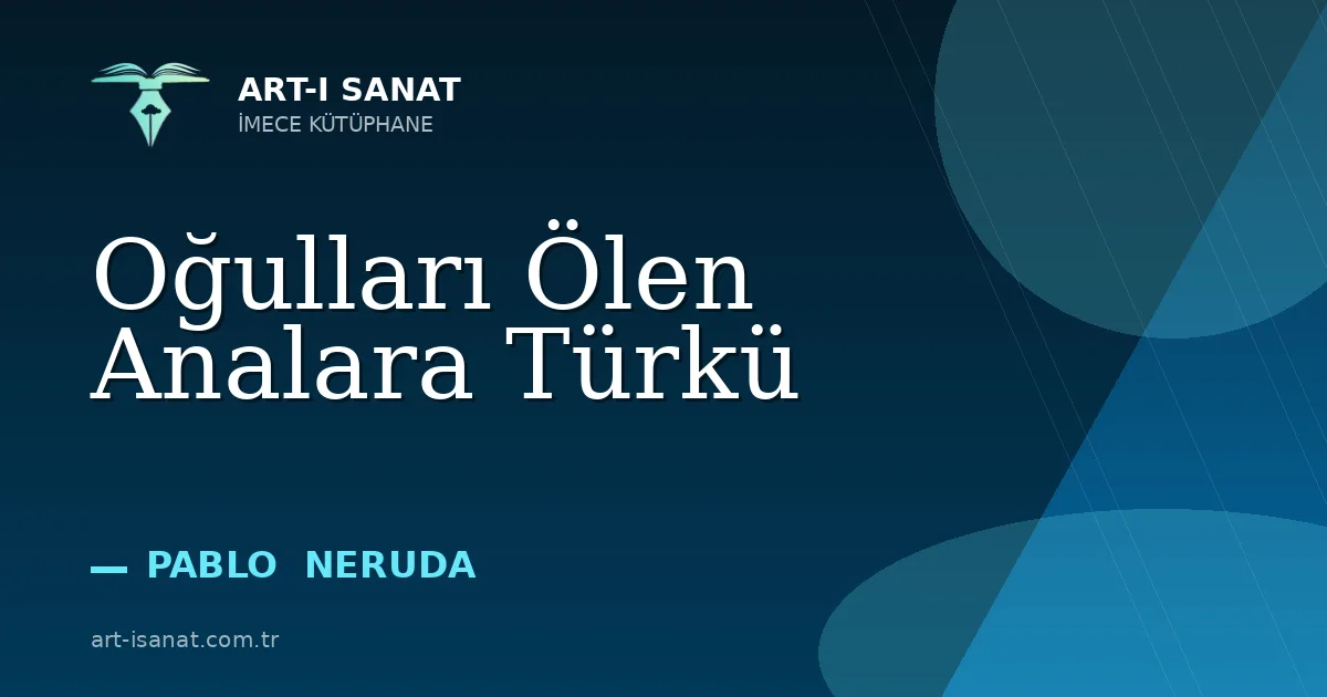 Oğulları Ölen Analara Türkü