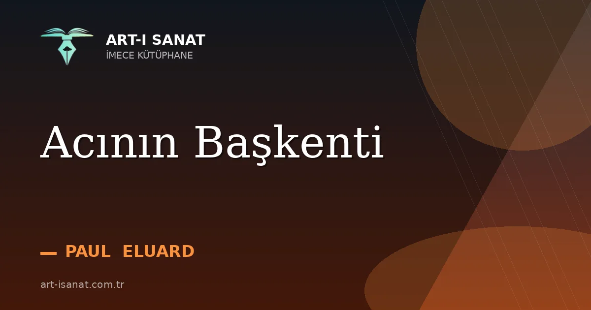 Acının Başkenti