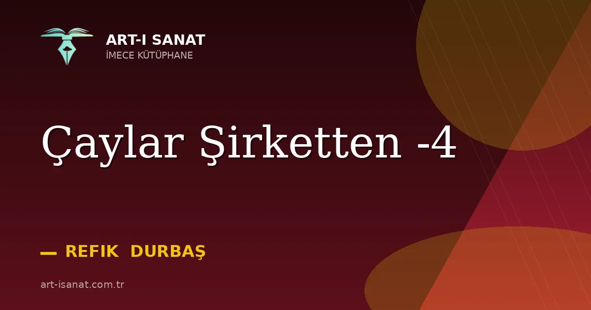 Çaylar Şirketten -4