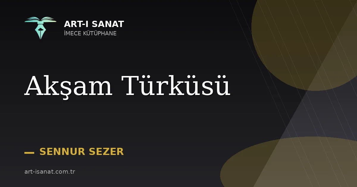 Akşam Türküsü