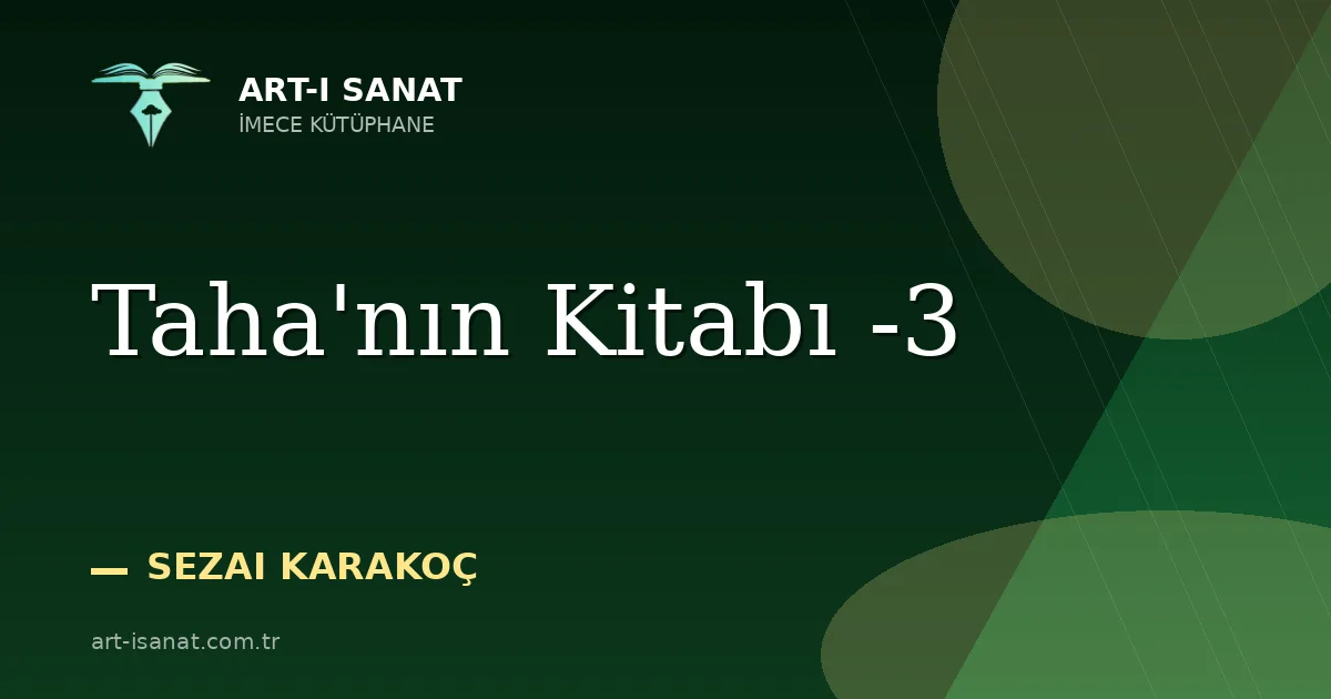 Taha'nın Kitabı -3