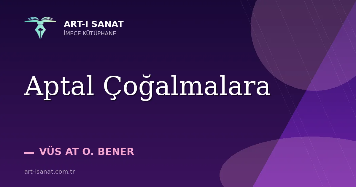 Aptal Çoğalmalara