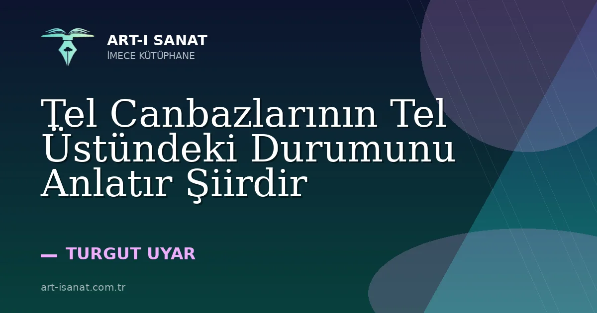 Tel Canbazlarının Tel Üstündeki Durumunu Anlatır Şiirdir