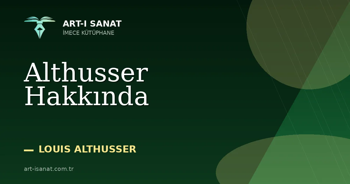 Althusser Hakkında