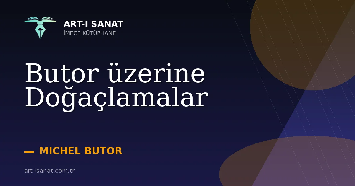 Butor üzerine Doğaçlamalar