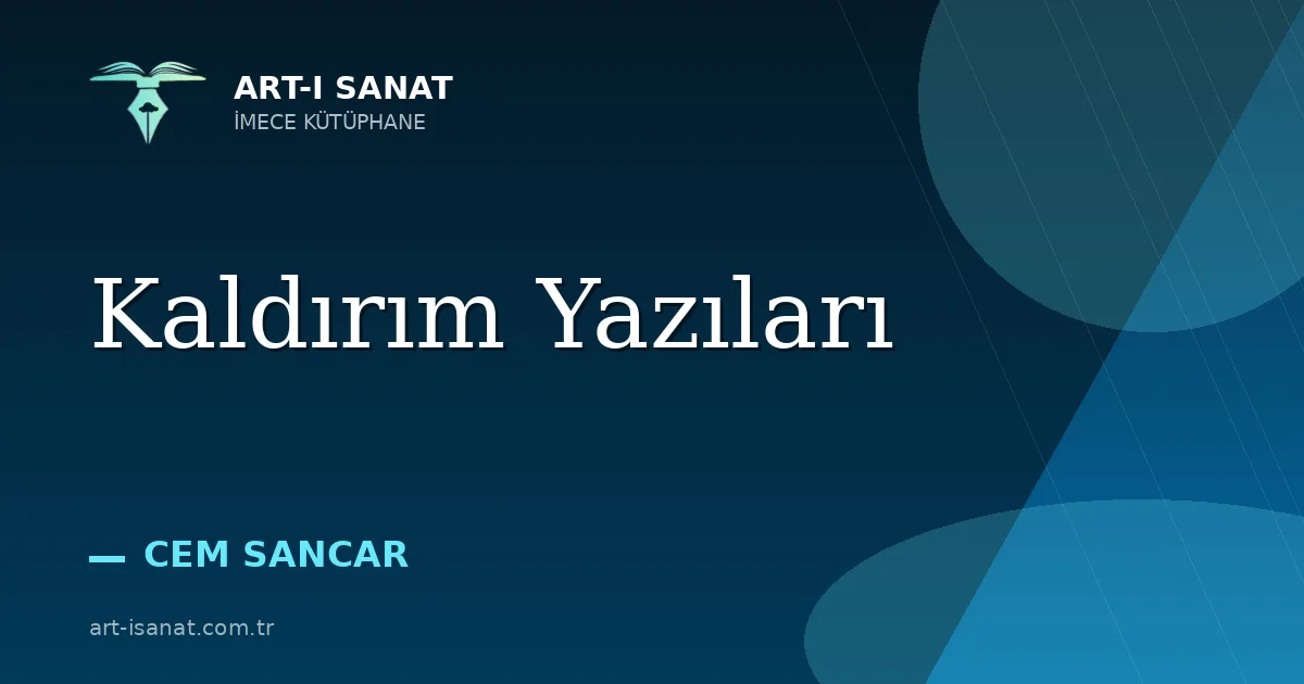 Kaldırım Yazıları