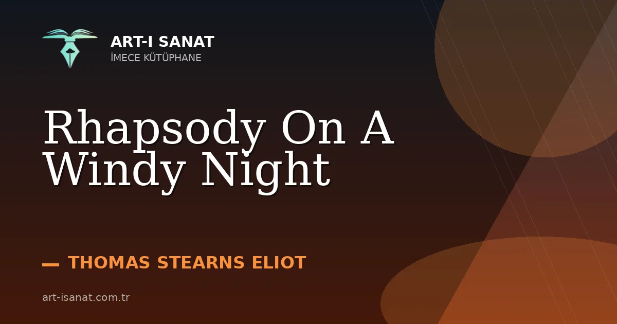 Rhapsody On A Windy Night