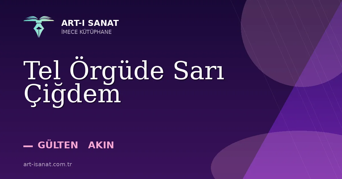 Tel Örgüde Sarı Çiğdem