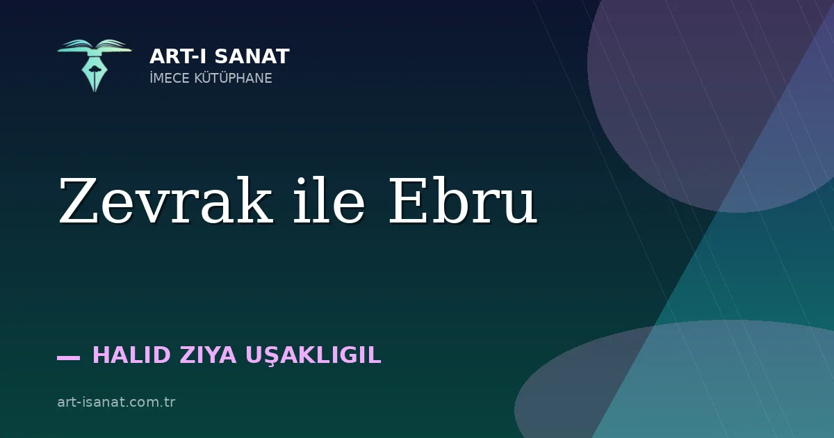 Zevrak ile Ebru