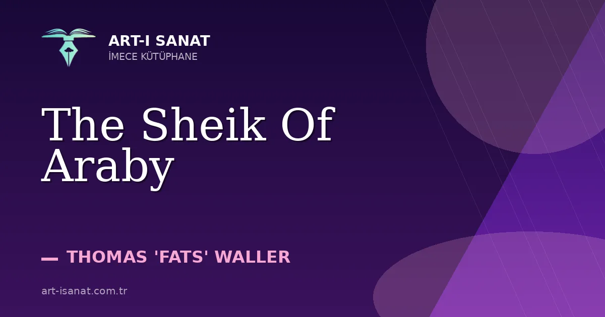 The Sheik Of Araby