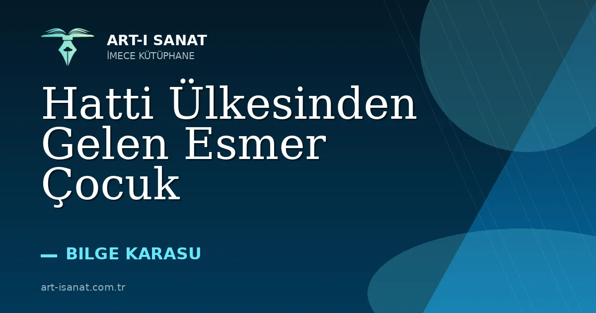 Hatti Ülkesinden Gelen Esmer Çocuk