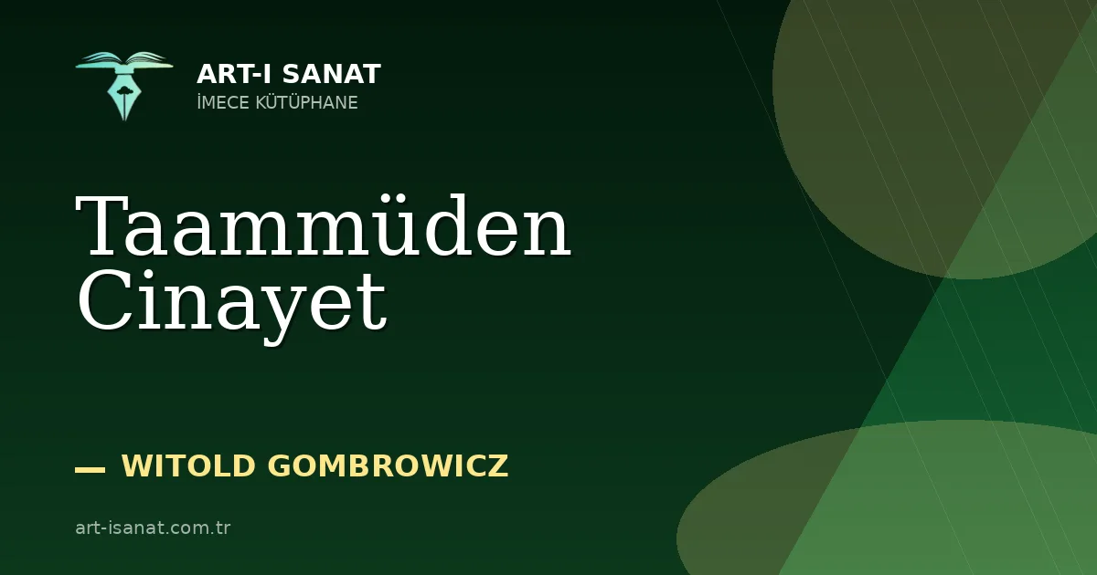 Taammüden Cinayet