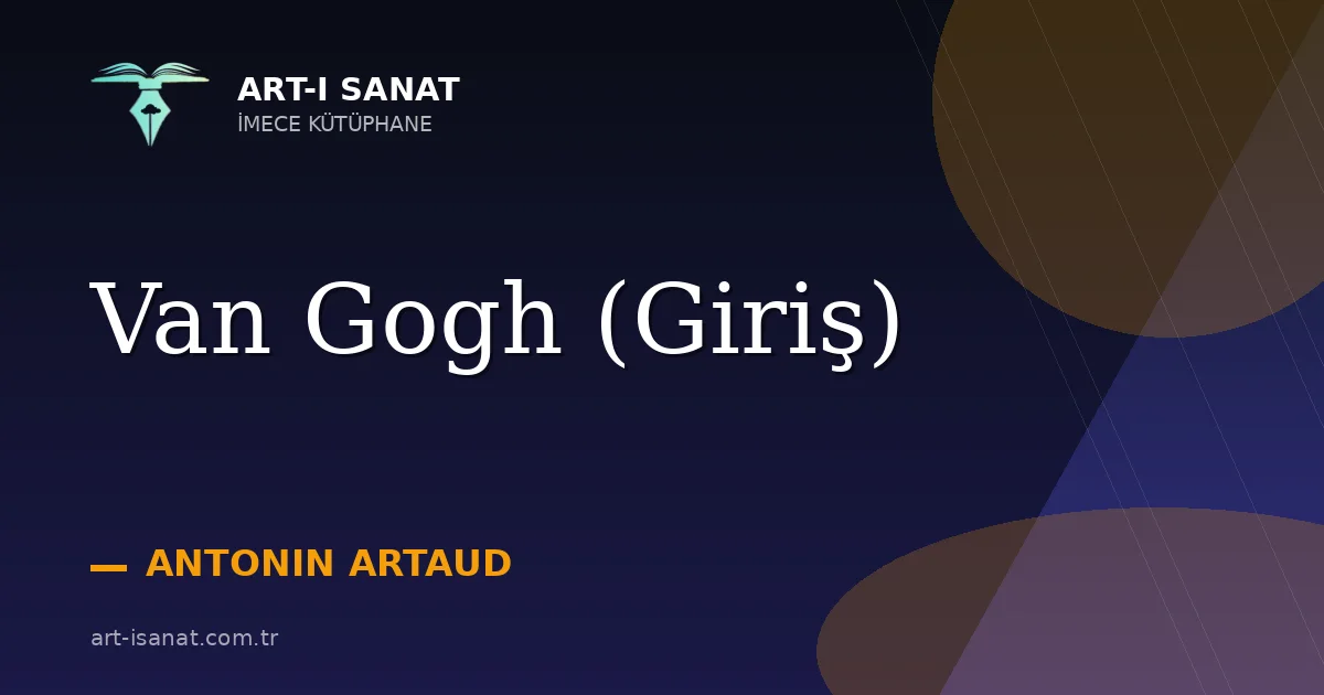 Van Gogh (Giriş)