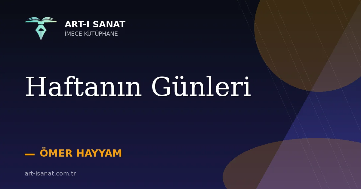 Haftanın Günleri
