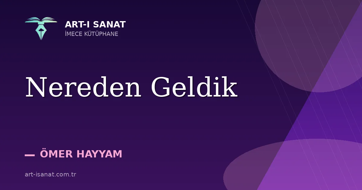 Nereden Geldik