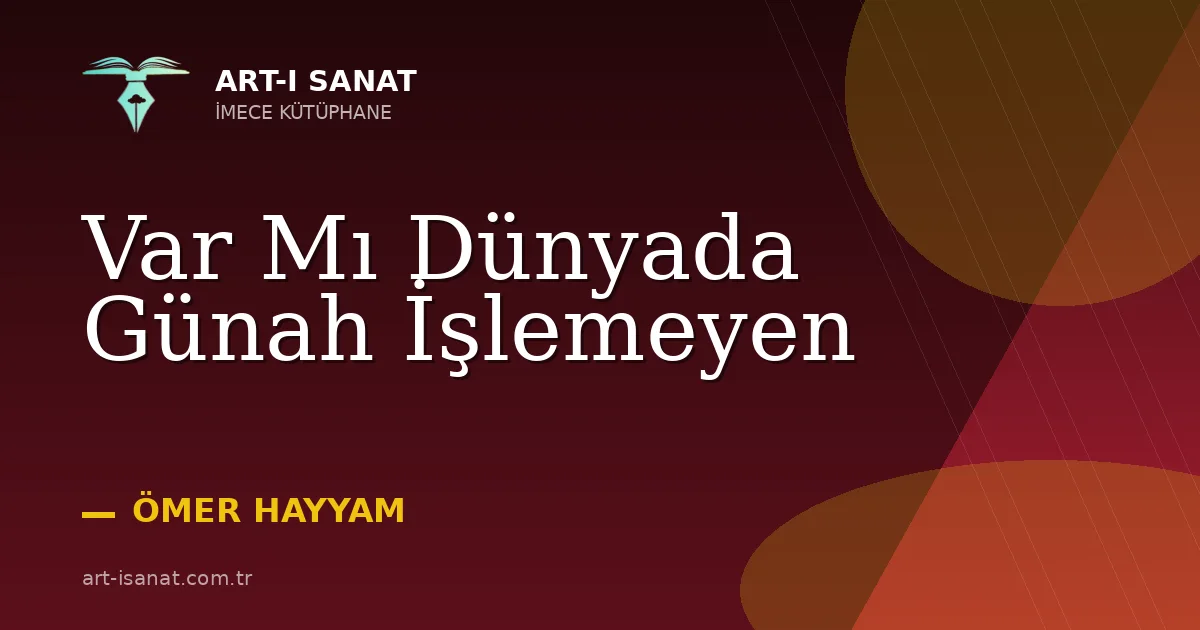 Var Mı Dünyada Günah İşlemeyen
