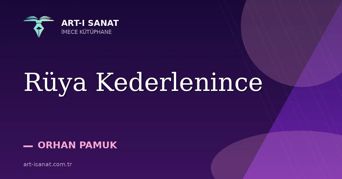 Rüya Kederlenince