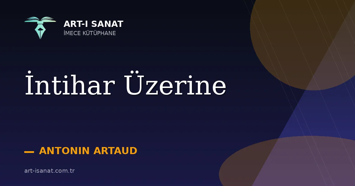İntihar  Üzerine
