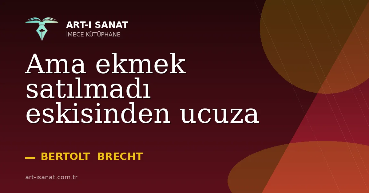 Ama ekmek satılmadı eskisinden ucuza
