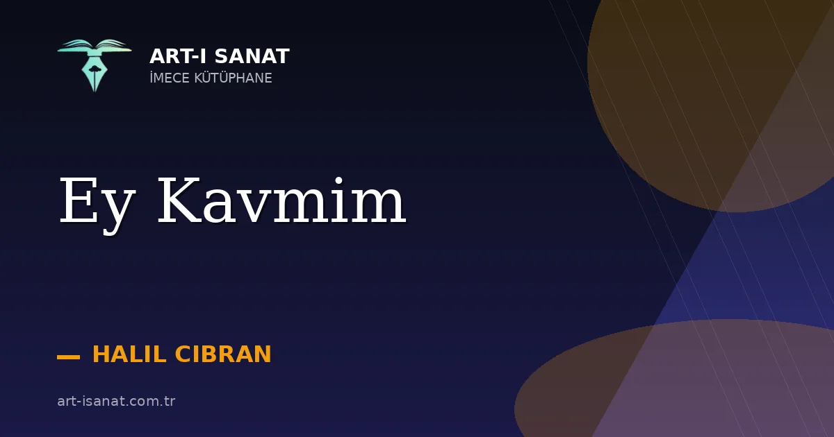 Ey Kavmim