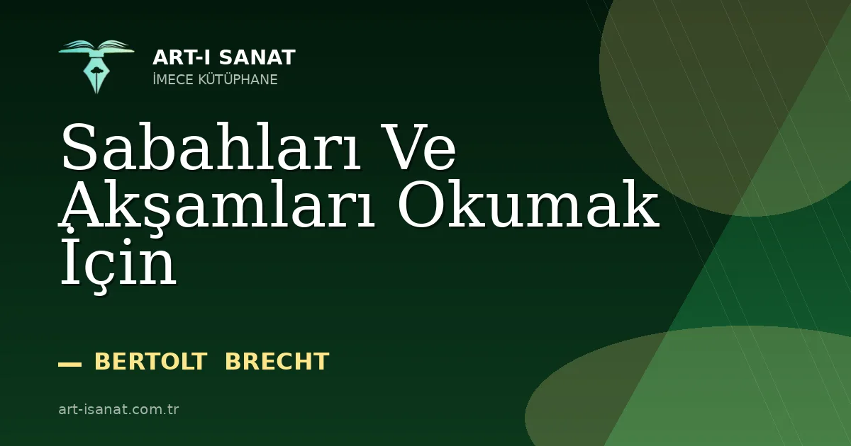 Sabahları Ve Akşamları Okumak İçin