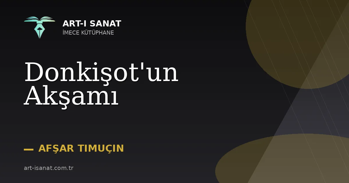 Donkişot'un Akşamı