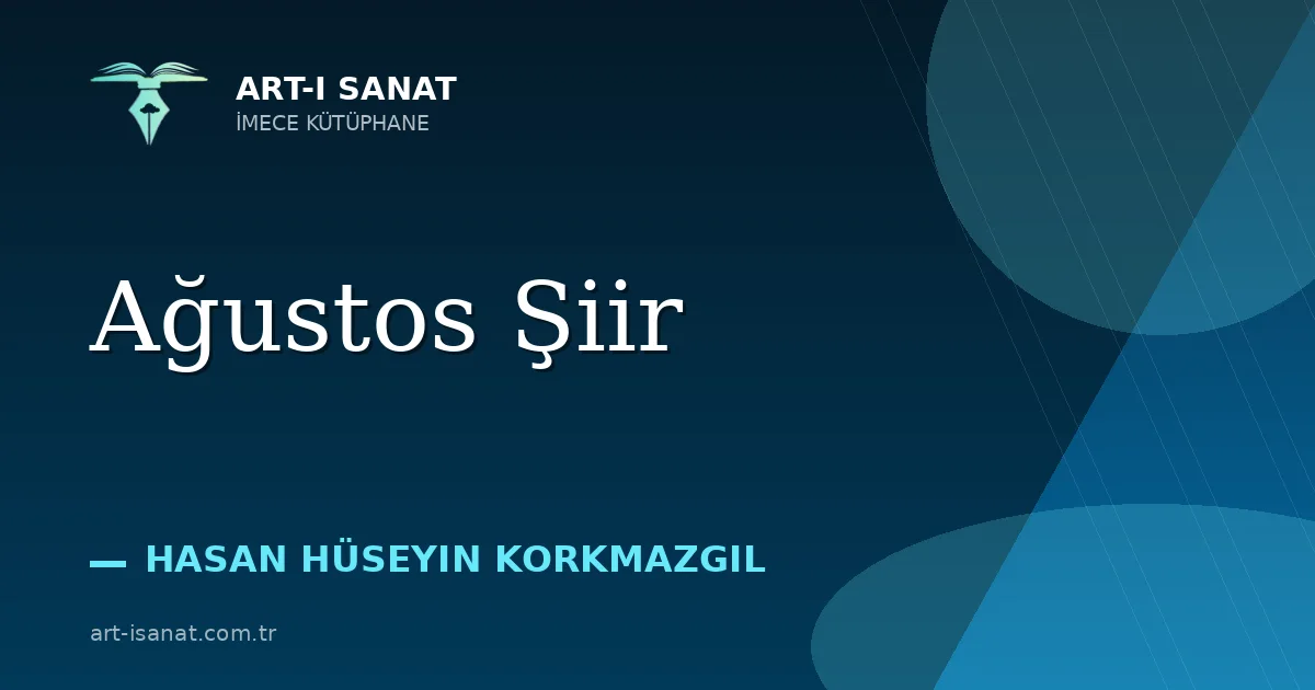  Ağustos Şiir